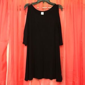 Black cold shoulder shirt